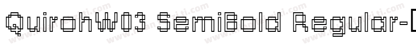 QuirohW03 SemiBold Regular字体转换
